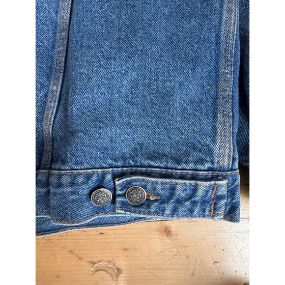 VINTAGE Old Rye Denim Barn Jacket Coat Mens XXL Corduroy Collar Flannel Lined - Picture 8 of 12